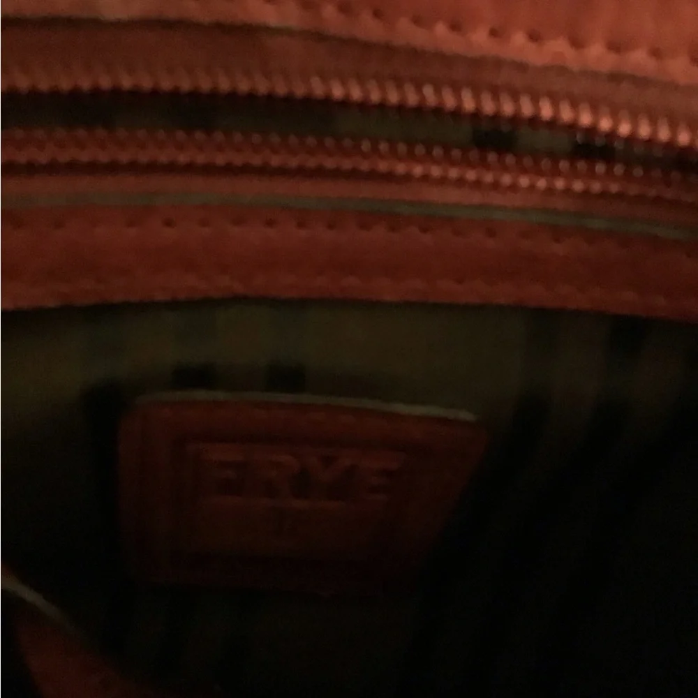 Frye burnt red Cameron small leather satchel crossbody purse - Picture 3 of 6